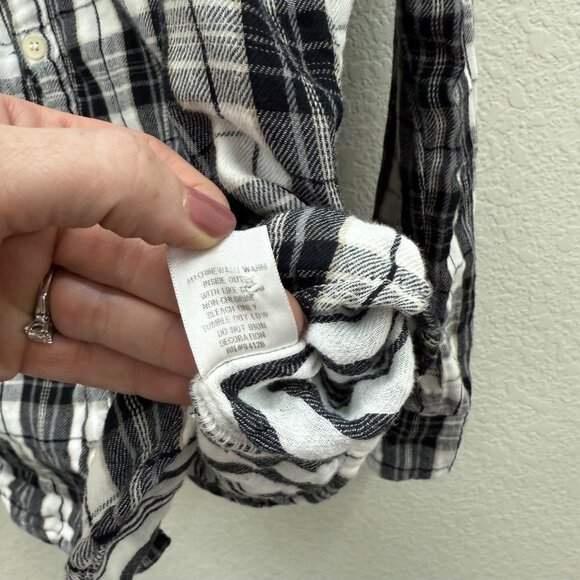 CP Shades Plaid Long Sleeve Cotton USA Made Button Up Shirt Womens size Medium - Picture 5 of 8